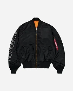 SLAM JAM SRL (ARIES ROA) Alpha Industries No War MA-1 Jacket< Vestes Et Manteaux