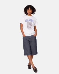 GANNI A/S Basic Jersey Kitty Margot Relaxed T-shirt< T-Shirts & Hauts
