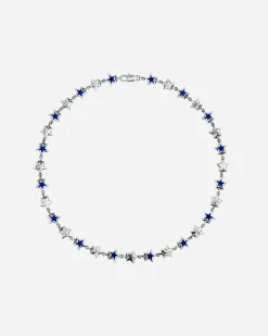 The Future AS - TwoJeys Blue Enameled Stars Necklace< Bijoux