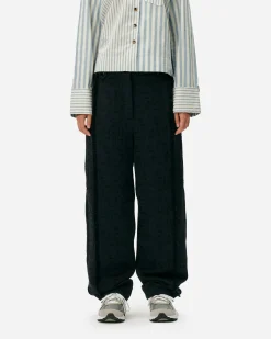 GANNI A/S Boucle Suiting Pants< Pantalons