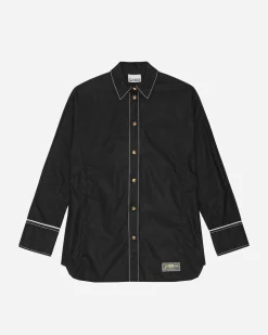 GANNI A/S Cotton Poplin Raglan Shirt< Chemises