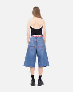 SASU DOVER STREET MARKET PARIS (ERL) Denim Indiana Skate Shorts< Shorts