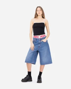 SASU DOVER STREET MARKET PARIS (ERL) Denim Indiana Skate Shorts< Shorts