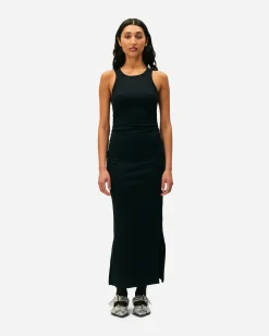 GANNI A/S Dress Longue débardeur en côte douce de coton< Robes Et Jupes