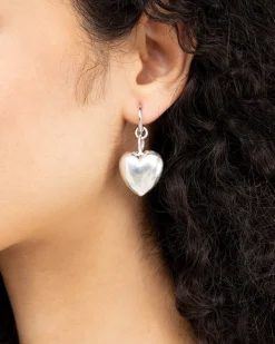 Prawn Family Heart Earring< Bijoux