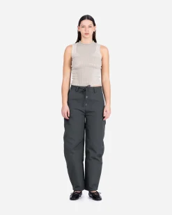 GANNI A/S Heavy Twill Curved Pants< Pantalons