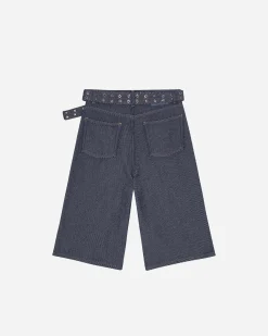 GANNI A/S Heavy Twill Denim Shorts< Shorts