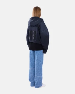 SASU DOVER STREET MARKET PARIS (ERL) Hoodie zippé oversize Varsity< Sweats À Capuche & Sweats