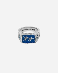 The Future AS - TwoJeys Ignorant Icon Ring Blue< Bijoux