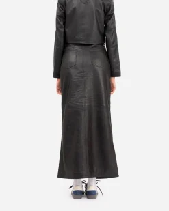 Second Female ApS (Oval Square) Jupe en Cuir Roadie< Robes Et Jupes