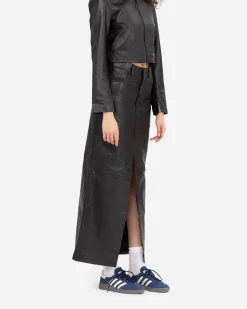 Second Female ApS (Oval Square) Jupe en Cuir Roadie< Robes Et Jupes