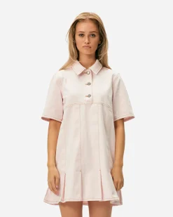 GANNI A/S Mini Dress en jean surteint< Robes Et Jupes