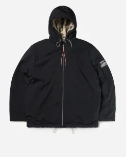 SLAM JAM SRL (ARIES) Reversible Nylon and Floral Fleece Parka< Vestes Et Manteaux