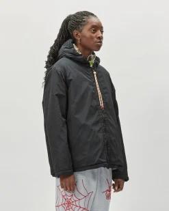 SLAM JAM SRL (ARIES) Reversible Nylon and Floral Fleece Parka< Vestes Et Manteaux