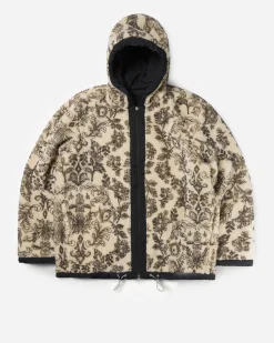 SLAM JAM SRL (ARIES) Reversible Nylon and Floral Fleece Parka< Vestes Et Manteaux