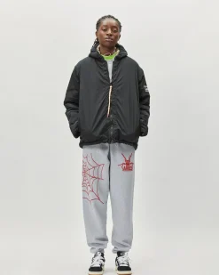 SLAM JAM SRL (ARIES) Reversible Nylon and Floral Fleece Parka< Vestes Et Manteaux