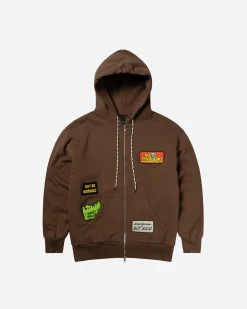 SLAM JAM SRL (ARIES ROA) Sticker Zip Thru Hoodie< Sweats À Capuche & Sweats