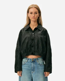 GANNI A/S Textured Cloqué Short Jacket< Vestes Et Manteaux
