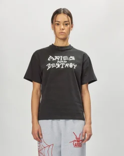 SLAM JAM SRL (ARIES ROA) Vintage Aries and Destroy T-shirt< T-Shirts & Hauts