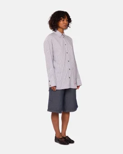 GANNI A/S Yarn Dyed Stripe Shirt< Chemises
