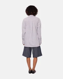 GANNI A/S Yarn Dyed Stripe Shirt< Chemises